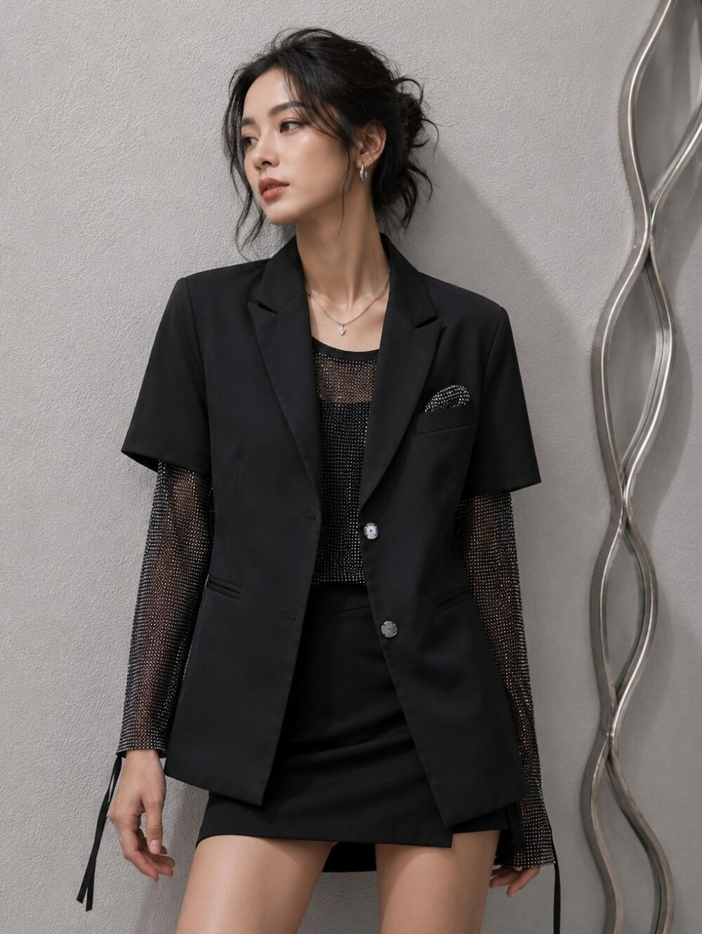 Fashion Nova Black Blazer Jacket